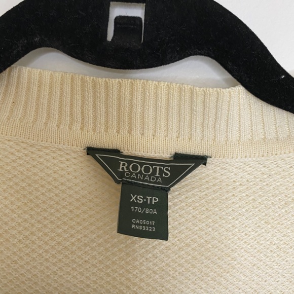 Roots waffle knit v-neck cardigan - Picture 3 of 4